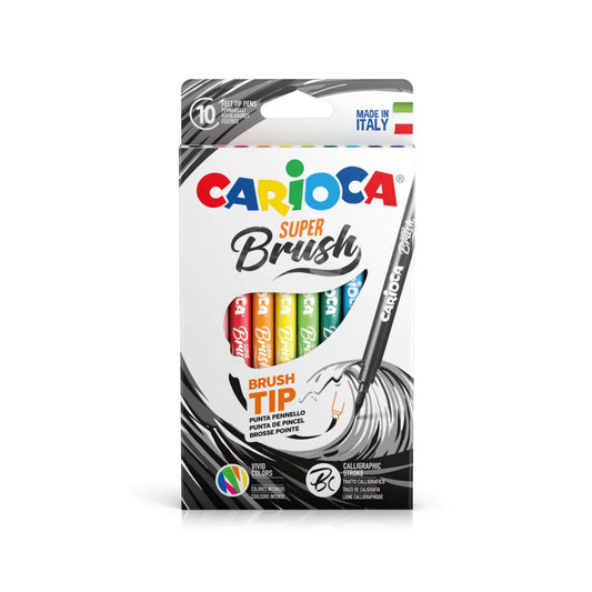 Pennarelli Carioca Super Brush 10 Pz