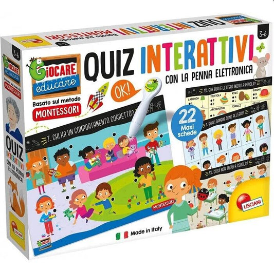 Quiz Interattivi - Lisciani Giochi - Montessori - Gioco Educativo