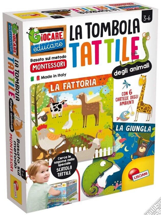 Tombola Tattile Degli Animali - Lisciani Giochi - Montessori - Giochi Educativi